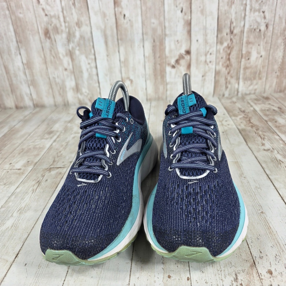 Brooks Ghost 11 Women's Running Shoes Navy Teal Size 7.5 Athletic Sneakers - Picture 4 of 8
